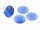 2 Cabochons 18 mm Cateye-Glas blau