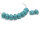 Melonen Perlen Türkis 12 mm 10 Stück
