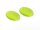 2 Cabochons 25*18 mm Cateyeglas in kiwigrün