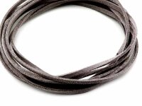 4 m Band aus Wildlederimitat in grau, 3 mm