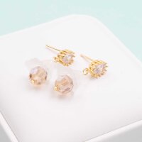 Glasschliffperlen in light Peach 8 mm 20 Stück