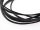 2 m echtes Lederband in schwarz, 3 mm breit