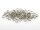 100 doppelte Splitringe in silberfarben platiniert, 6 mm