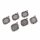 Fassungen in Gunmetal für 10 x 14 mm Cabochons 6 Stück