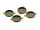 4 Rahmen als Verbinder in antik Bronze für 14 mm Cabochons
