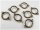 8 Verbinder als Ring in vintage Bronze