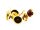 10 Ohrstecker in goldfarben für 10 mm Cabochon