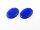2 Cabochons 25*18 mm Cateyeglas in blau