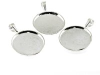 2 schlichte Rahmen in silberfarben platiniert für 25...