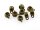 6 Zwischenperlen mit Öse in antik Bronze, 9 mm