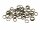 50 doppelte Splitringe in vintage Bronze, 7 mm
