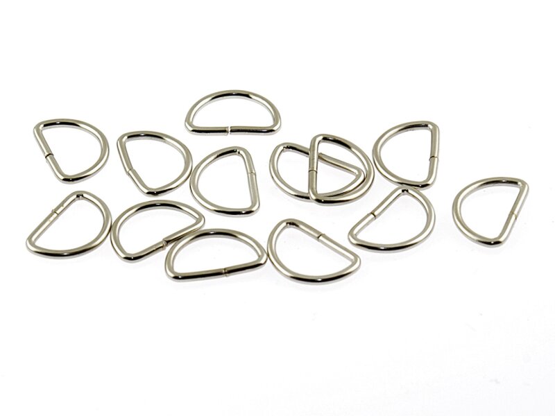 30 D Ringe in silber platiniert, 14 mm