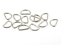 30 D Ringe in silber platiniert, 14 mm