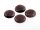 4 Cabochons Cateye Glas in violett, 18 mm
