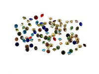 100 Strasssteine in bunt, 2,5 mm
