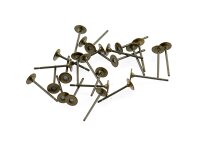20 Ohrstecker in antik Bronze mit 4 mm Klebepad