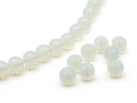 Perlen aus weißem Opalite 10 mm 20 Stück