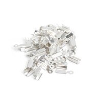Faltklemmen in silberfarben 8,5mm 50 Stück