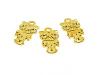 6 Eulen in goldfarben