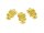6 Eulen in goldfarben