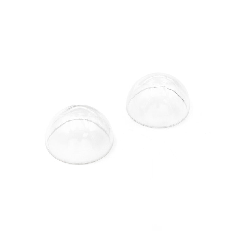 2 Hohlperlen als Halbkugel, 25 mm