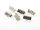 20 Bandklemmen in antik silberfarben, 13 mm