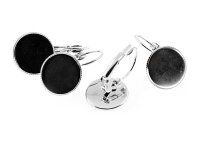 10 Brisuren mit ziselierten Rand in silber platiniert...