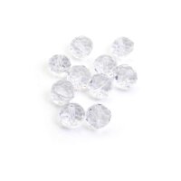 klare Glasschliffperlen 10 mm 10 Stück