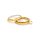 Glasmedaillon aus Edelstahl mit Schraubverschluss zum Befüllen in goldfarben 30 mm 1 Stück