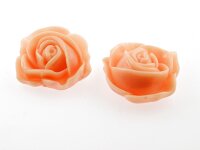 2 große Cabochon als Rose in apricot