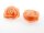 2 große Cabochon als Rose in apricot