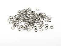 200 Binderinge in silber platiniert, 3 mm