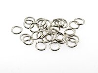 50 Binderinge in platinfarben, 7 mm