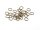 100 Biegeringe in antik Bronze, 7 mm