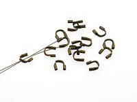 40 Drahtschützer in antik Bronze
