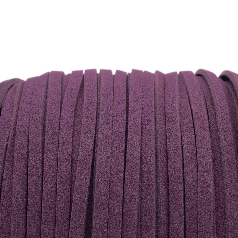 Band aus Wildlederimitat 3 mm Violett - 4 m