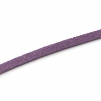 Band aus Wildlederimitat 3 mm Violett - 4 m