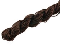 24 m Nylonband in dunkelbraun, 1 mm