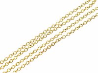 Feine Gliederkette langanhaltend goldfarben beschichtet,...