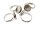 4 Ringrohlinge in silberfarben platiniert für 12 mm Cabochon