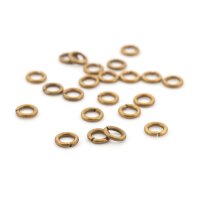 Biegeringe 5 mm – 100 Stück in dunklem Messing