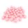 Glaswachsperlen 10 mm in Rosa rund 40 Stück Perlen zum Basteln