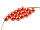 40 Glaswachsperlen in orange, 8 mm