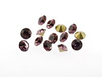 20 Strasssteine in flieder, 5,4 mm