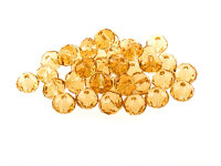 20 Glasschliffperlen in pfirsich, 6 mm