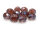10 Glasschliffperlen in dunkelviolett, 12 mm