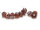 10 Glasschliffperlen in dunkelviolett, 12 mm