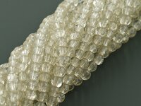 runde Crackle Glasperlen transparent 4 mm 200 Stück