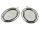 2 Rahmen in antik silberfarben für 30 x 20 mm Cabochon
