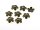 20 robuste Perlkappen  in antik Bronze, 10 mm